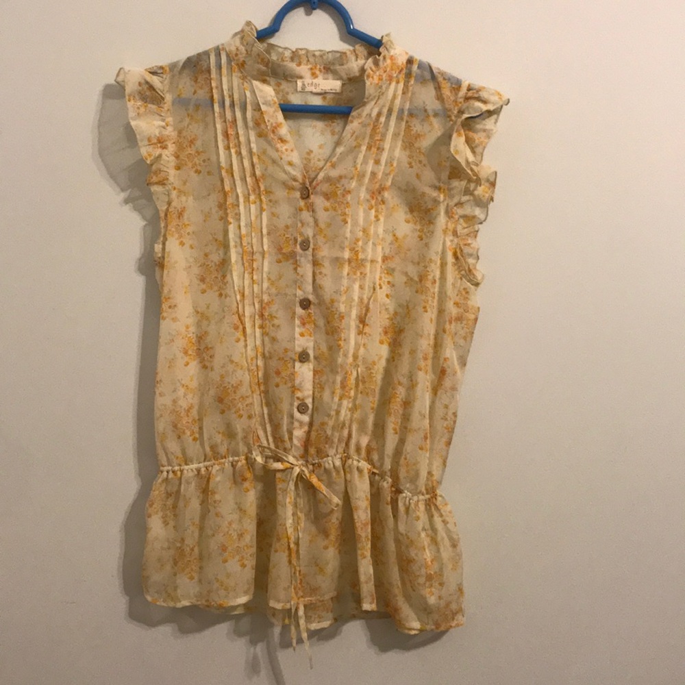 Floral Sheer Top